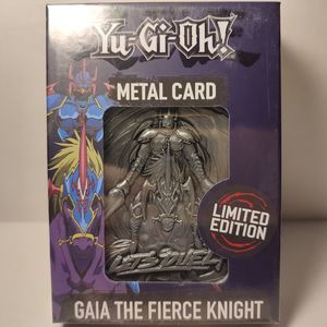 Yugioh Gaia The Fierce Knight Metal Card Silver Ingot Official Collectible